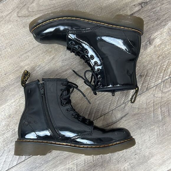 Dr. Martens Junior 1460 Patent Leather Lace Up Boots US 4 - Picture 6 of 12